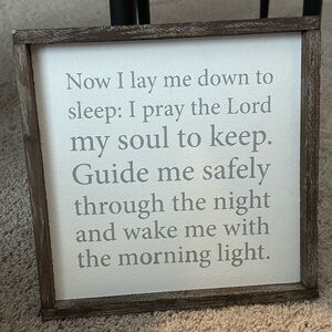 Prayer for Baby Nursery Wall Art